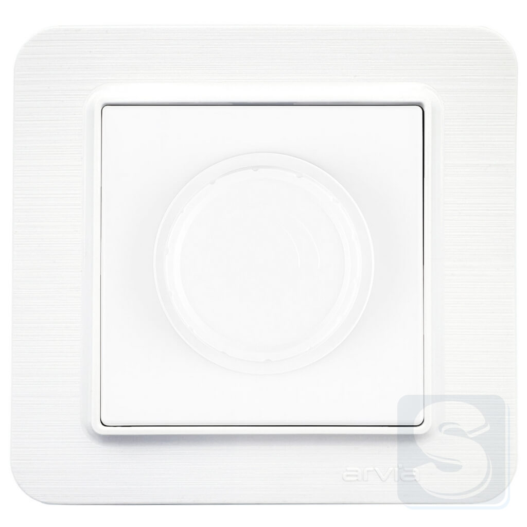 Диммер поворотный 800W Arvia Electric Lavin Белый